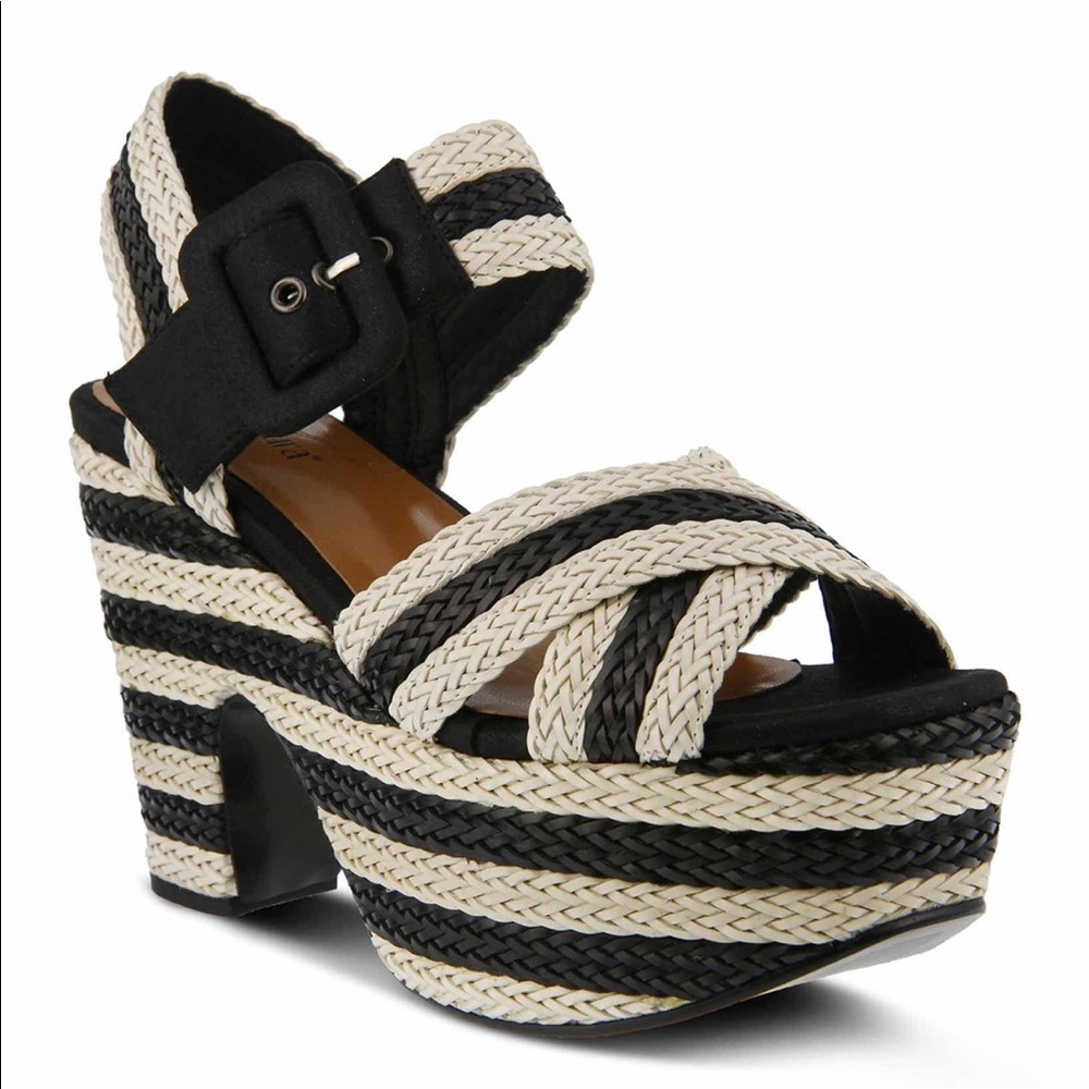 Azura 1940s style platform sandals size 11 BNIB